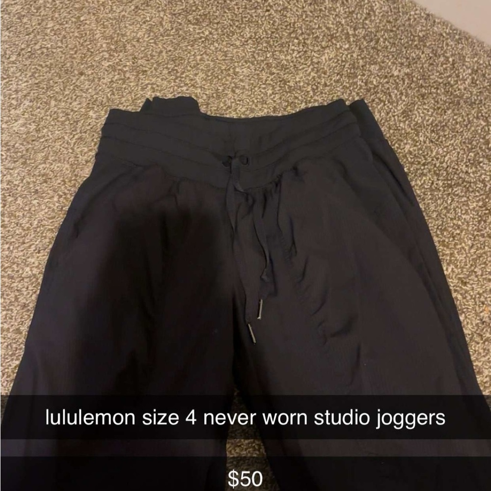 lululemon athletica Black Studio Joggers